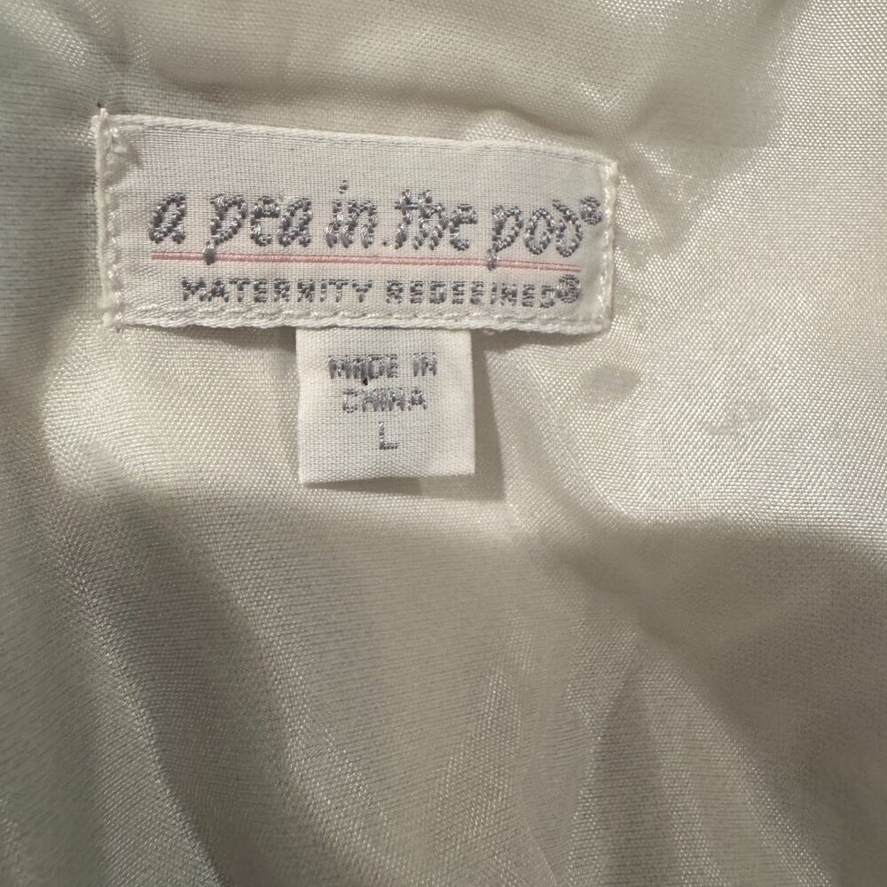 A PEA IN THE POD Like New Strapless Maternity Dress - Picture 5 of 7